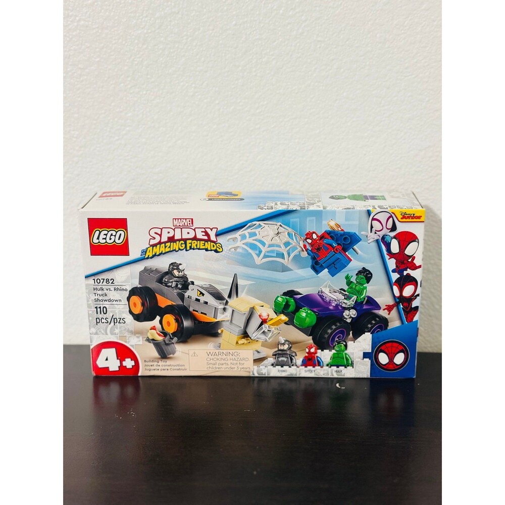 LEGO Spidey and Amazing Friends Hulk vs Rhino Truck Showdown Set 10782